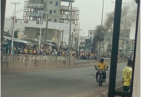 Mouvement à Cotonou Accalmie après la Reprise des soulèvements ce matin à Cadjehoun