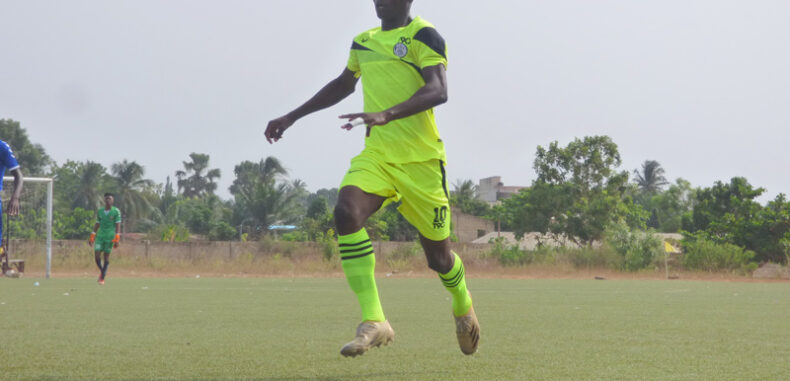 Euloge Hounsou, un jeune footballeur plein d’espoir.