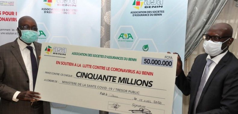En soutien à la riposte contre le Covid-19: L’Association des sociétés d’assurance du Bénin offre 50 millions Fcfa