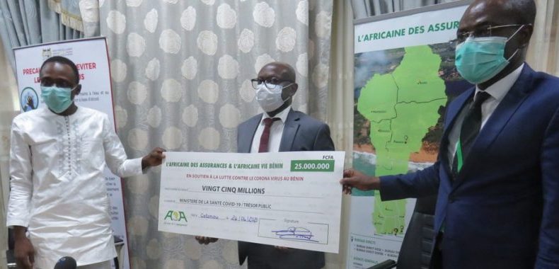 Riposte contre le coronavirus: L’Africaine des Assurances contribue pour vingt-cinq millions Fcfa