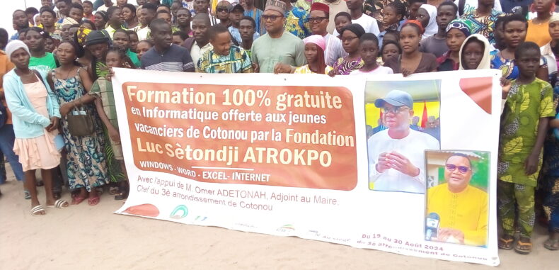 Bénin/Formation gratuite en informatique : Une priorité pour  la Fondation Luc Sètondji Atrokpo